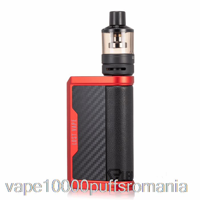 Vape Romania Lost Vape Centaurus Q200 Kit De Pornire [podtank] Fibră De Carbon Roșu Mat